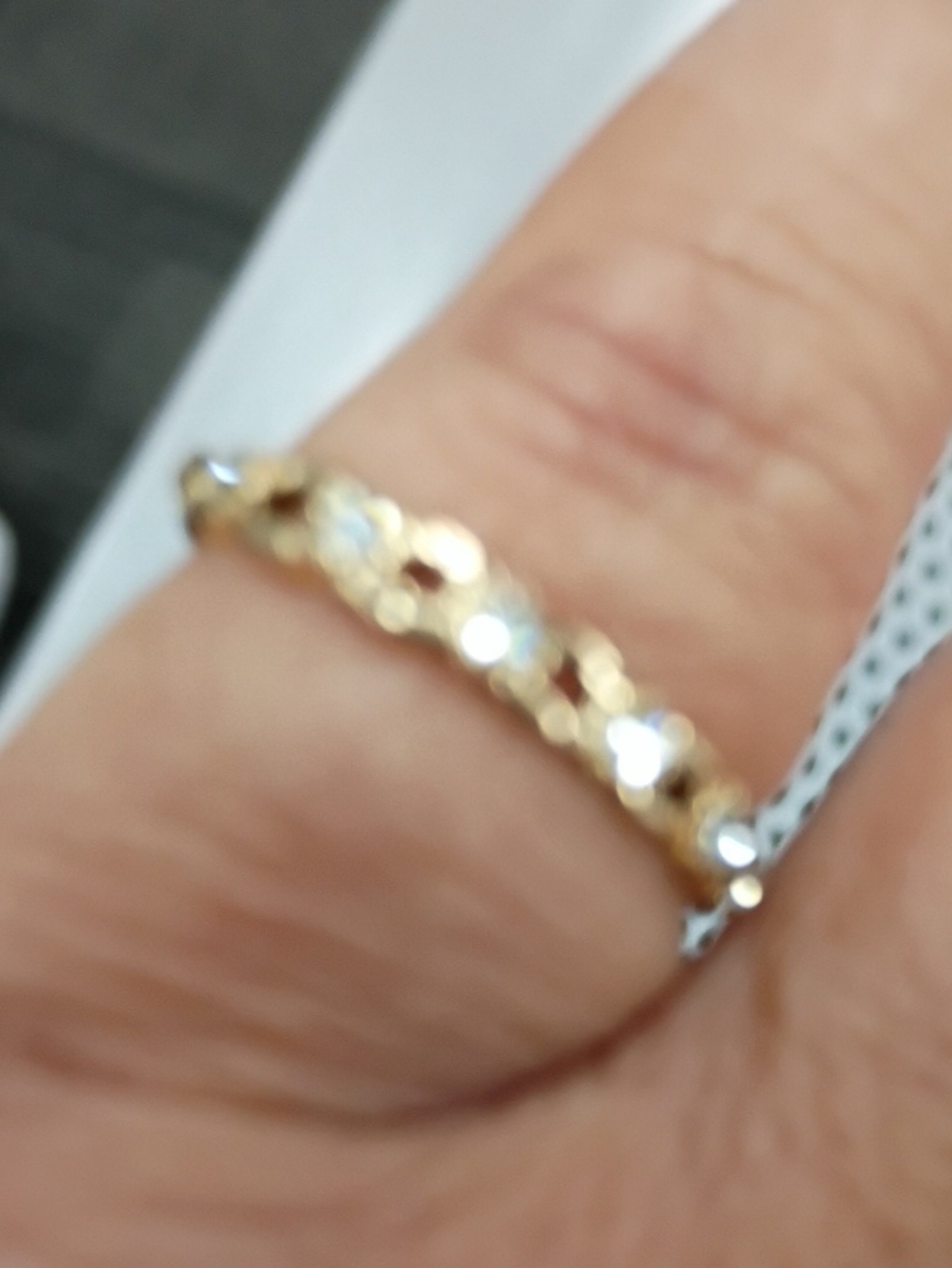 Vintage Gold Floral Pattern Band Ring for Women